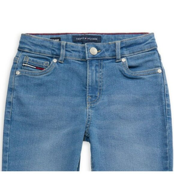 NWT. TOMMY HILFIGER Girl's Mid Rise Flared Leg Jeans - Picture 3 of 4